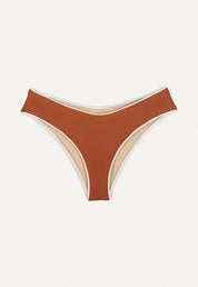 Bikini Hose „Calima“ in Kastanienbraun Piqué