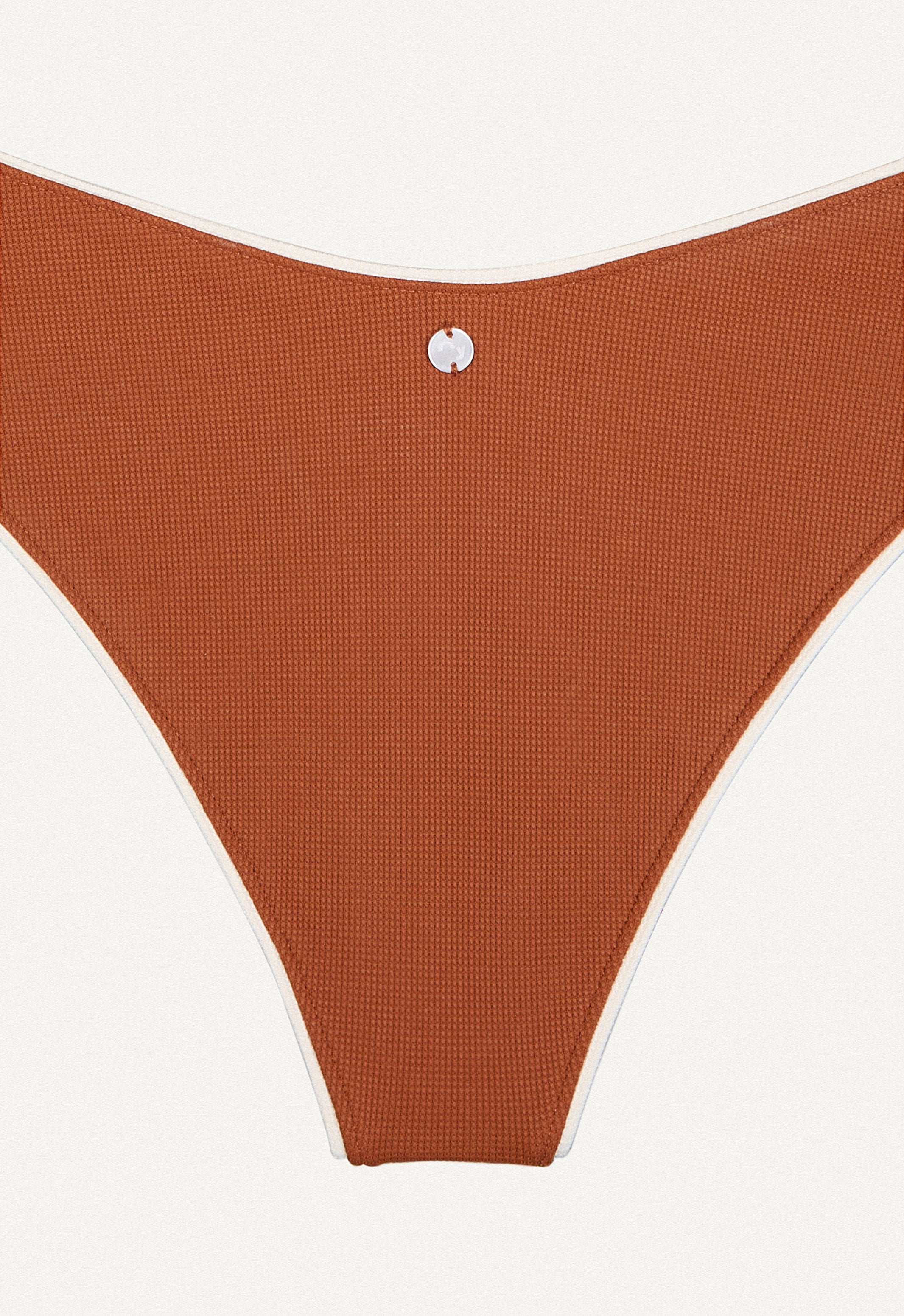 Bikini Hose „Calima“ in Kastanienbraun Piqué