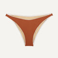 Bikini Hose „Notos“ in Kastanienbraun Piqué
