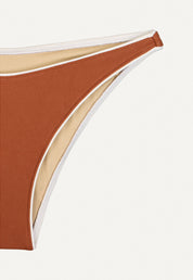 Bikini Hose „Notos“ in Kastanienbraun Piqué
