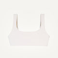 Bikini Oberteil „Vento“ in Cremeweiss Piqué