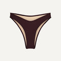 Bikini Hose „Notos“ in Dunkelbraun Frottee