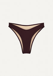 Bikini Hose „Notos“ in Dunkelbraun Frottee