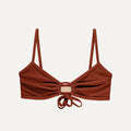 Bikini Oberteil „Joran“ in Terrakotta Frottee
