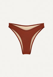 Bikini Bottom "Notos" in terracotta terry