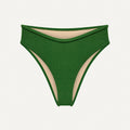 Bikini Hose „Calima“ in Dunkelgrün Frottee