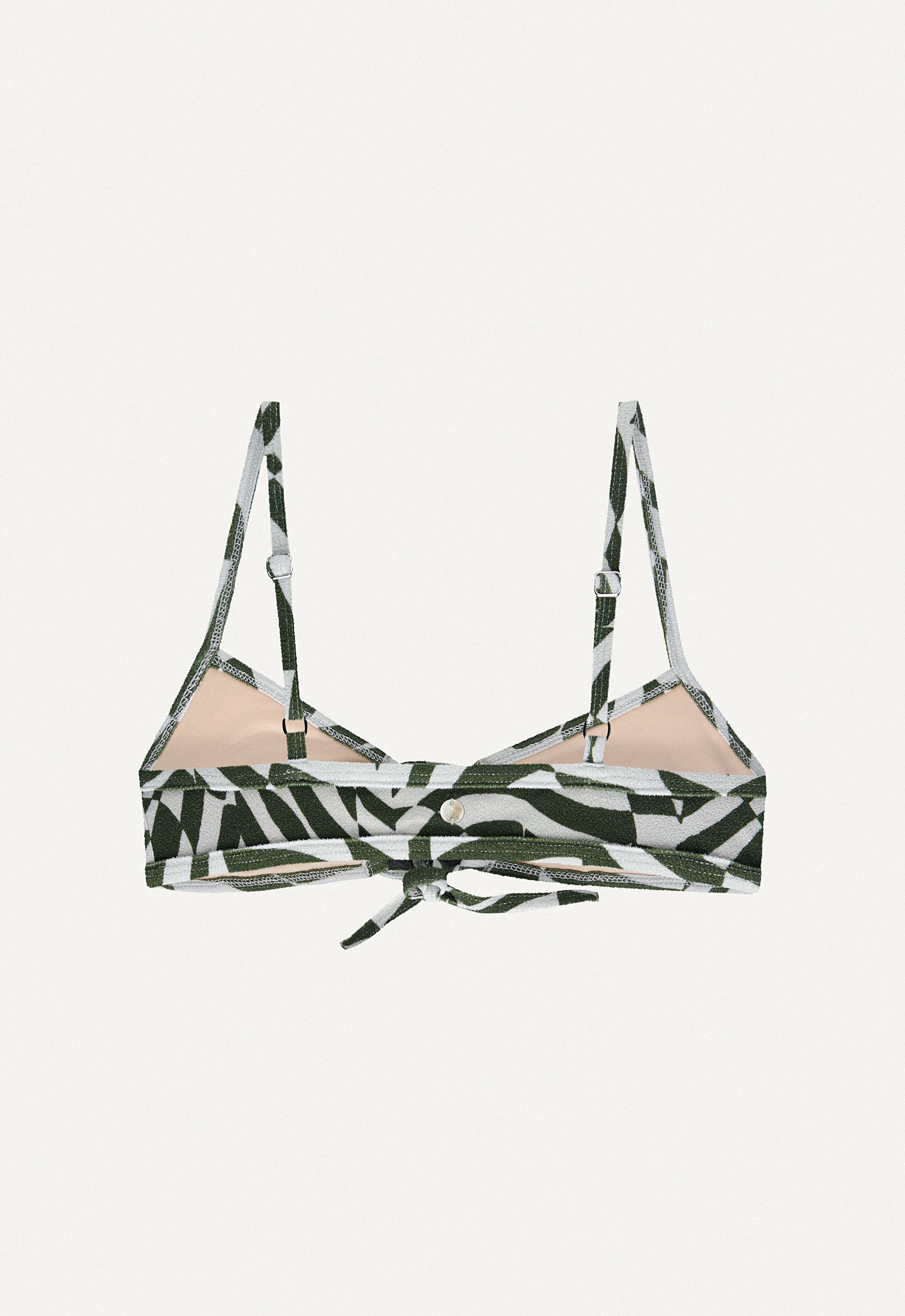 Bikini Oberteil „Joran“ in Unreal Zebra Print Frottee