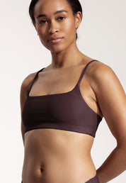 Surf Bikini Oberteil „Buri“ in Auberginenviolett