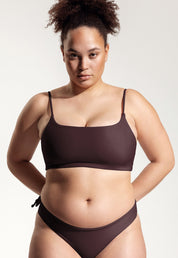 Surf Bikini Oberteil „Buri“ in Auberginenviolett