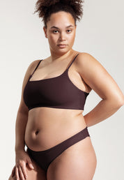 Surf Bikini Oberteil „Buri“ in Auberginenviolett