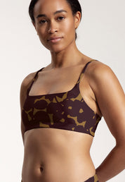 Surf Bikini Oberteil „Buri“ in Hibiskus Print