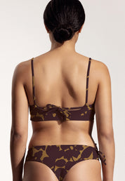 Surf Bikini Oberteil „Buri“ in Hibiskus Print