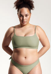 Surf Bikini Oberteil „Buri“ in Salbeigrün