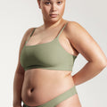Surf Bikini Oberteil „Buri“ in Salbeigrün