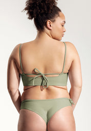 Surf Bikini Oberteil „Buri“ in Salbeigrün