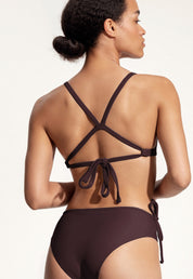 Surf Bikini Oberteil „Dace“ in Auberginenviolett