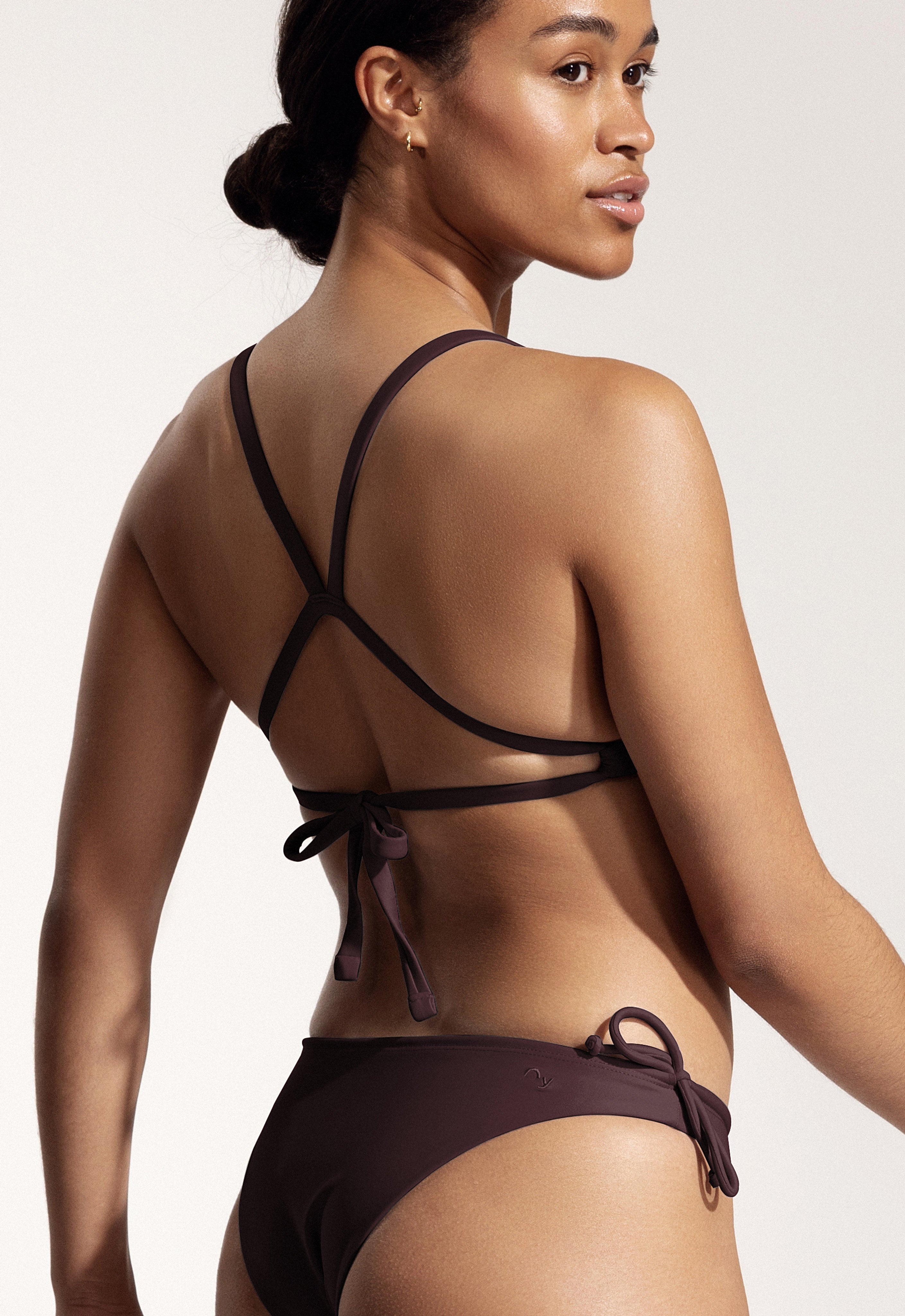 Surf Bikini Oberteil „Esox“ in Auberginenviolett