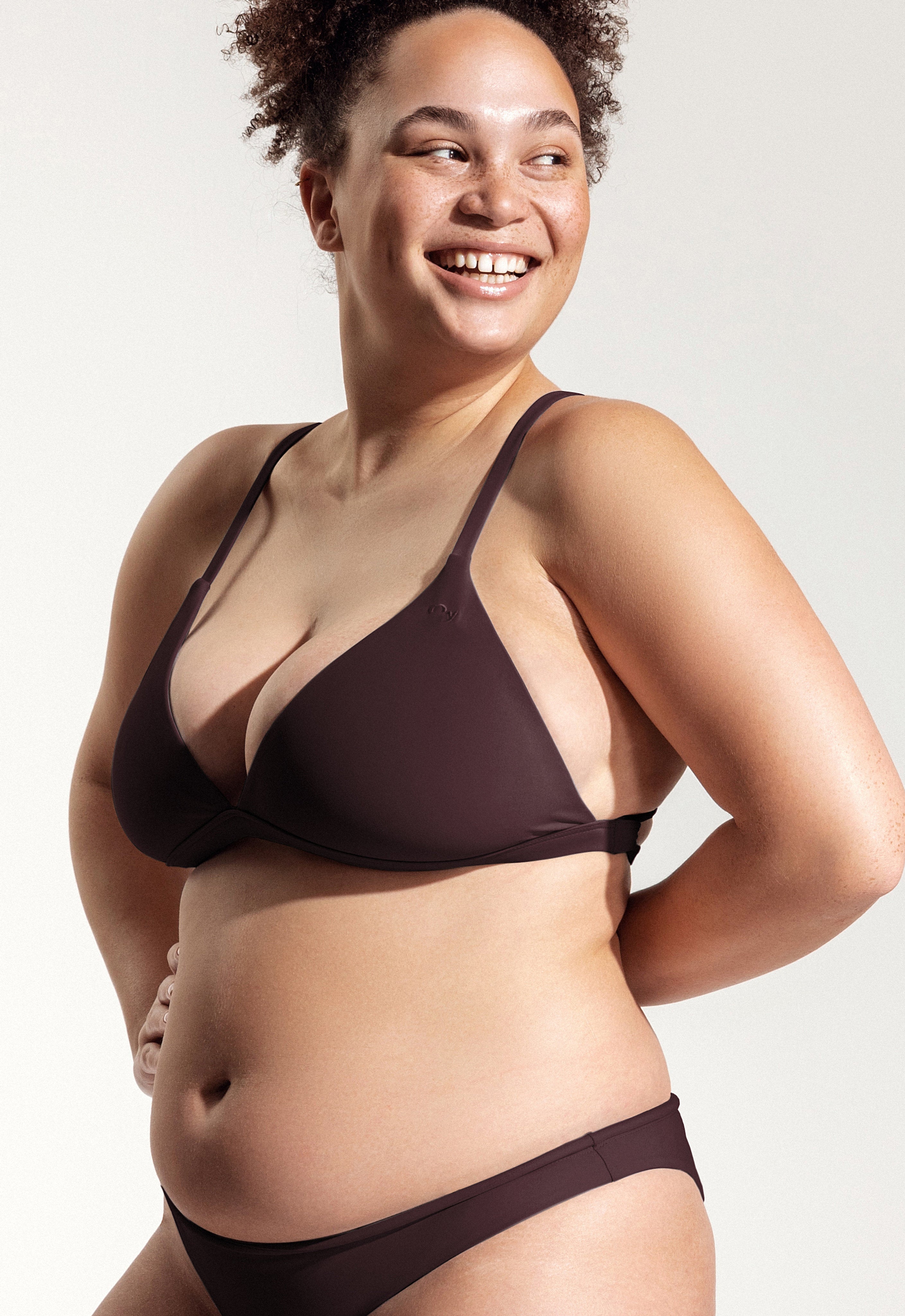 Surf Bikini Oberteil „Esox“ in Auberginenviolett