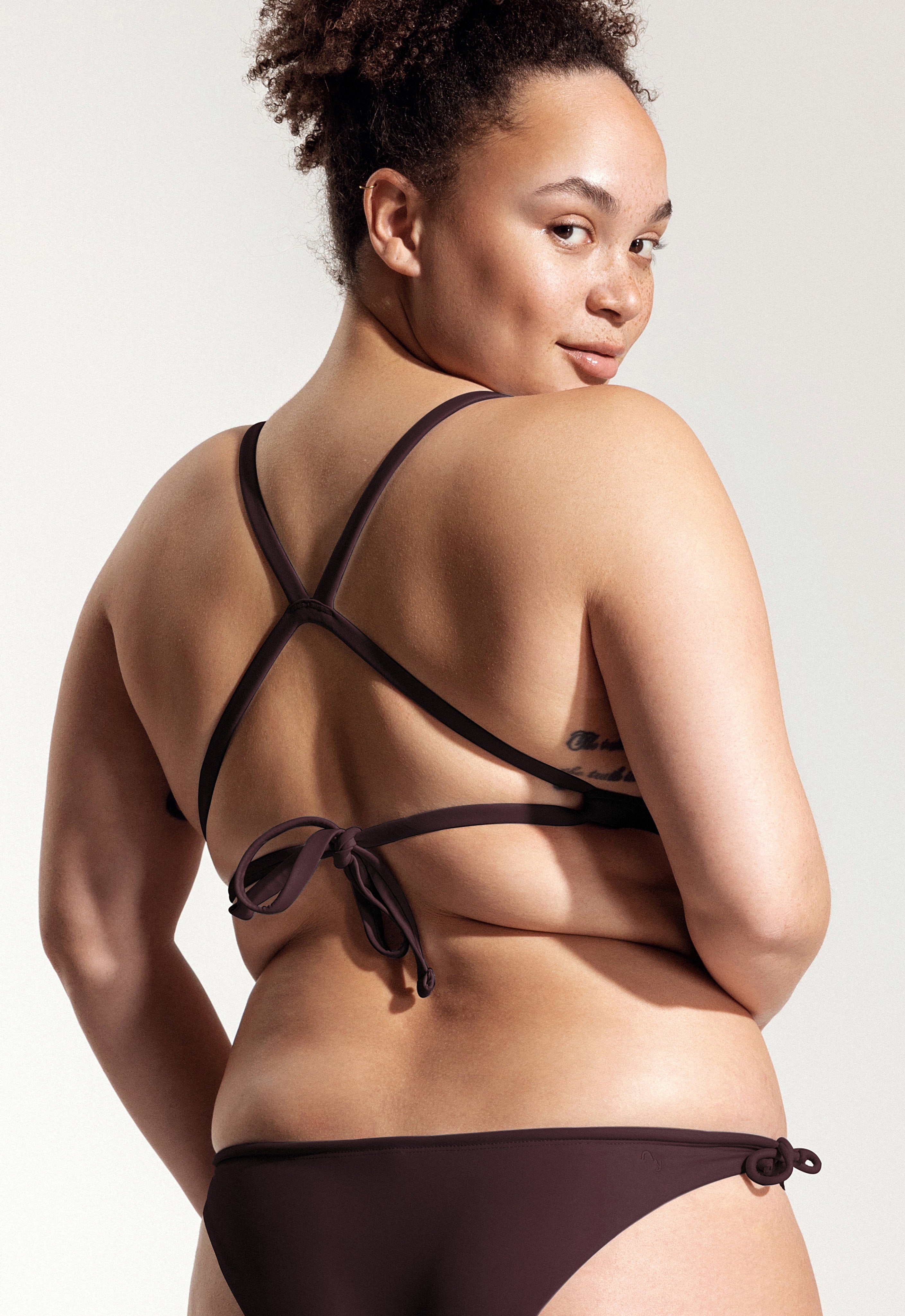 Surf Bikini Oberteil „Esox“ in Auberginenviolett