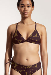 Surf Bikini Oberteil „Esox“ in Hibiskus Print