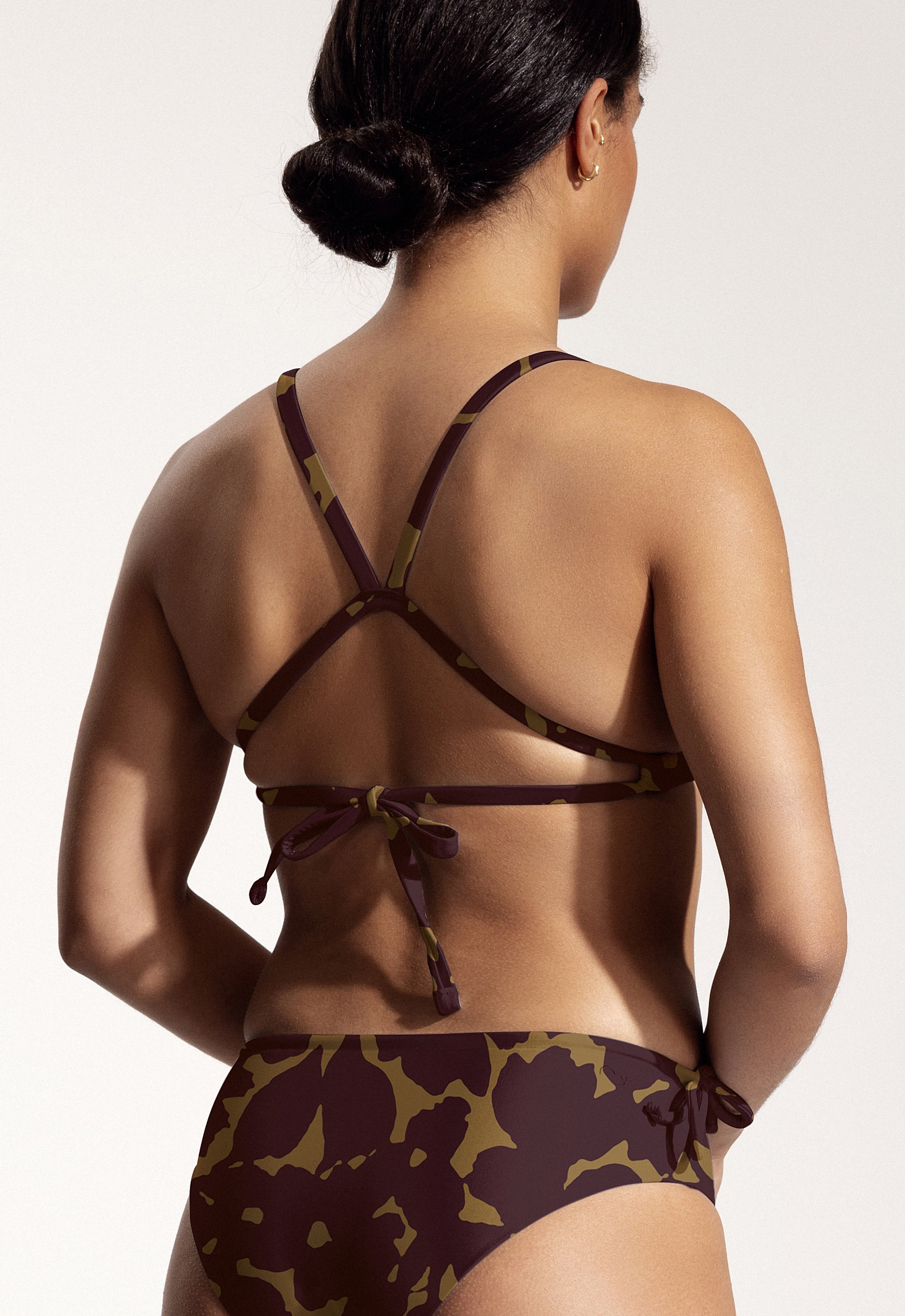 Surf Bikini Oberteil „Esox“ in Hibiskus Print