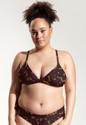 Surf Bikini Oberteil „Esox“ in Hibiskus Print