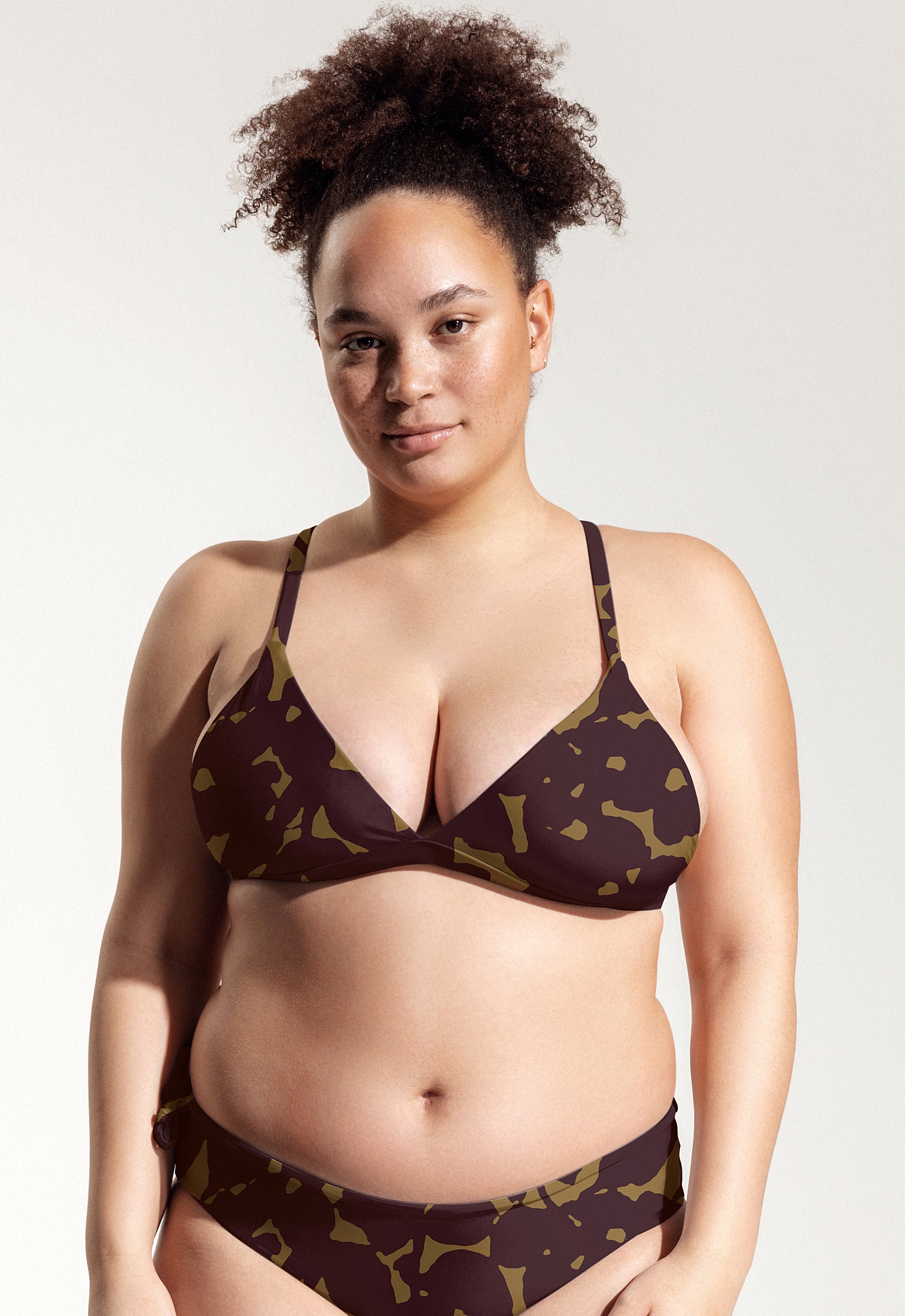 Surf Bikini Oberteil „Esox“ in Hibiskus Print