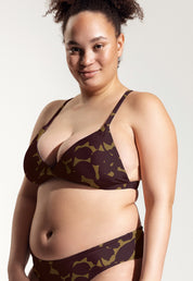 Surf Bikini Oberteil „Esox“ in Hibiskus Print