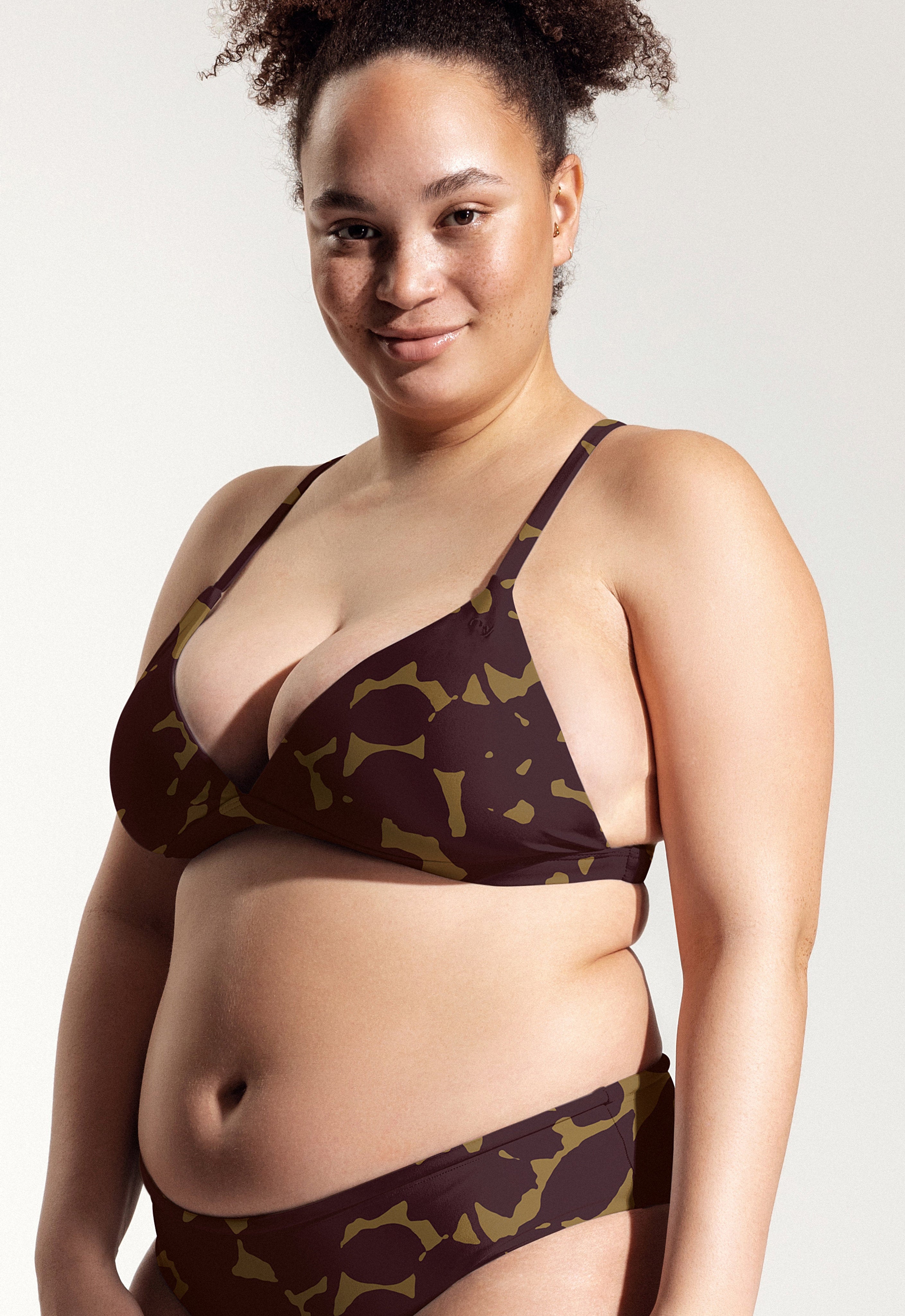 Surf Bikini Oberteil „Esox“ in Hibiskus Print