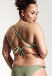 Surf Bikini Oberteil „Esox“ in Salbeigrün