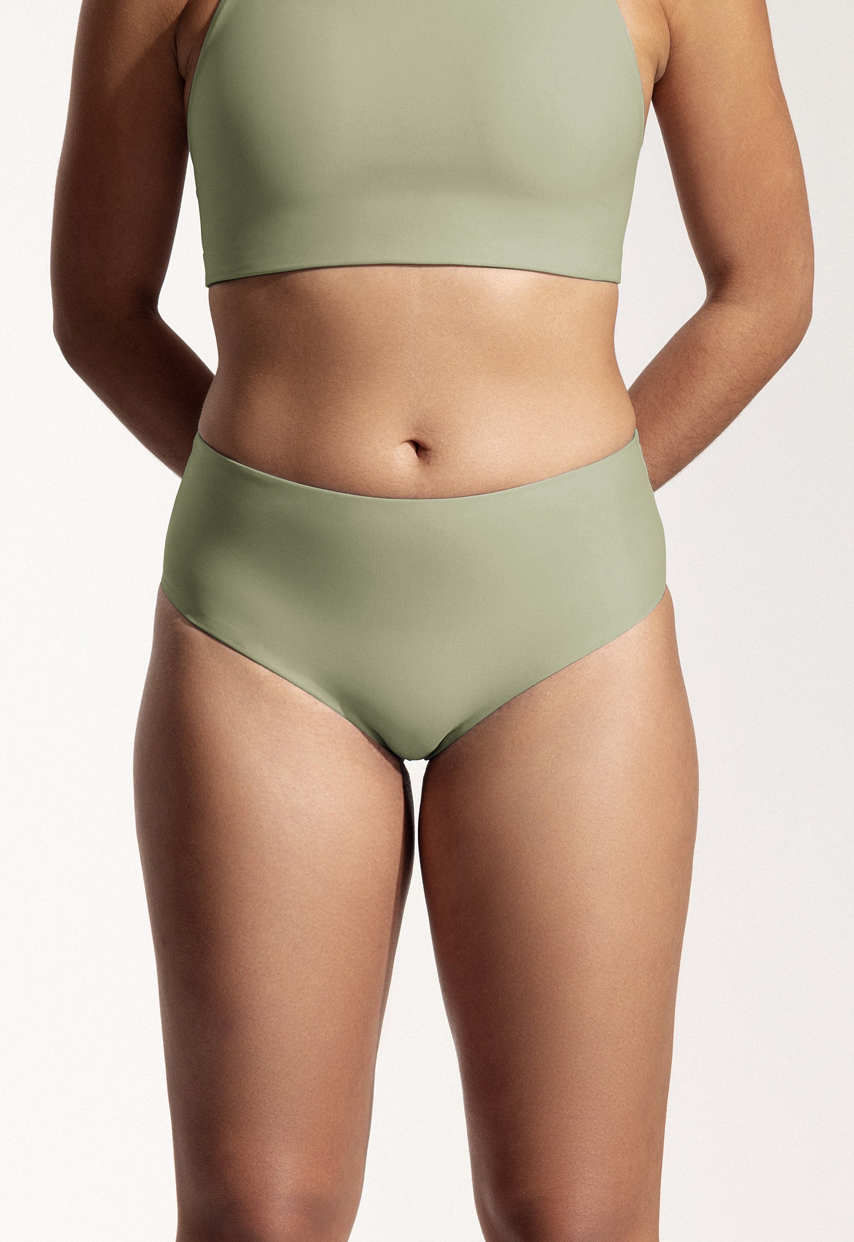 Surf Bikini Hose „Fugu“ in Salbeigrün