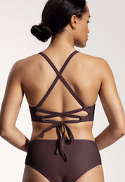 Surf Bikini Oberteil „Goby“ in Auberginenviolett