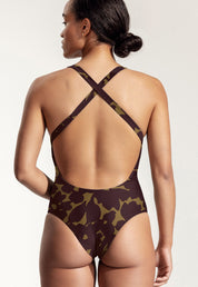 Surf Badeanzug „Kelt“ in Hibiskus Print