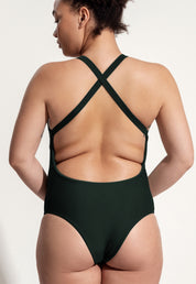 Surf Swimsuit "Kelt" in night green