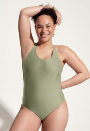 Surf Badeanzug „Kelt“ in Salbeigrün