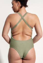Surf Badeanzug „Kelt“ in Salbeigrün
