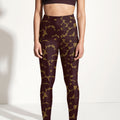 Surf & Yoga Leggings „Larimar“ in Hibiskus Print