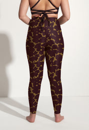 Surf & Yoga Leggings „Larimar“ in Hibiskus Print