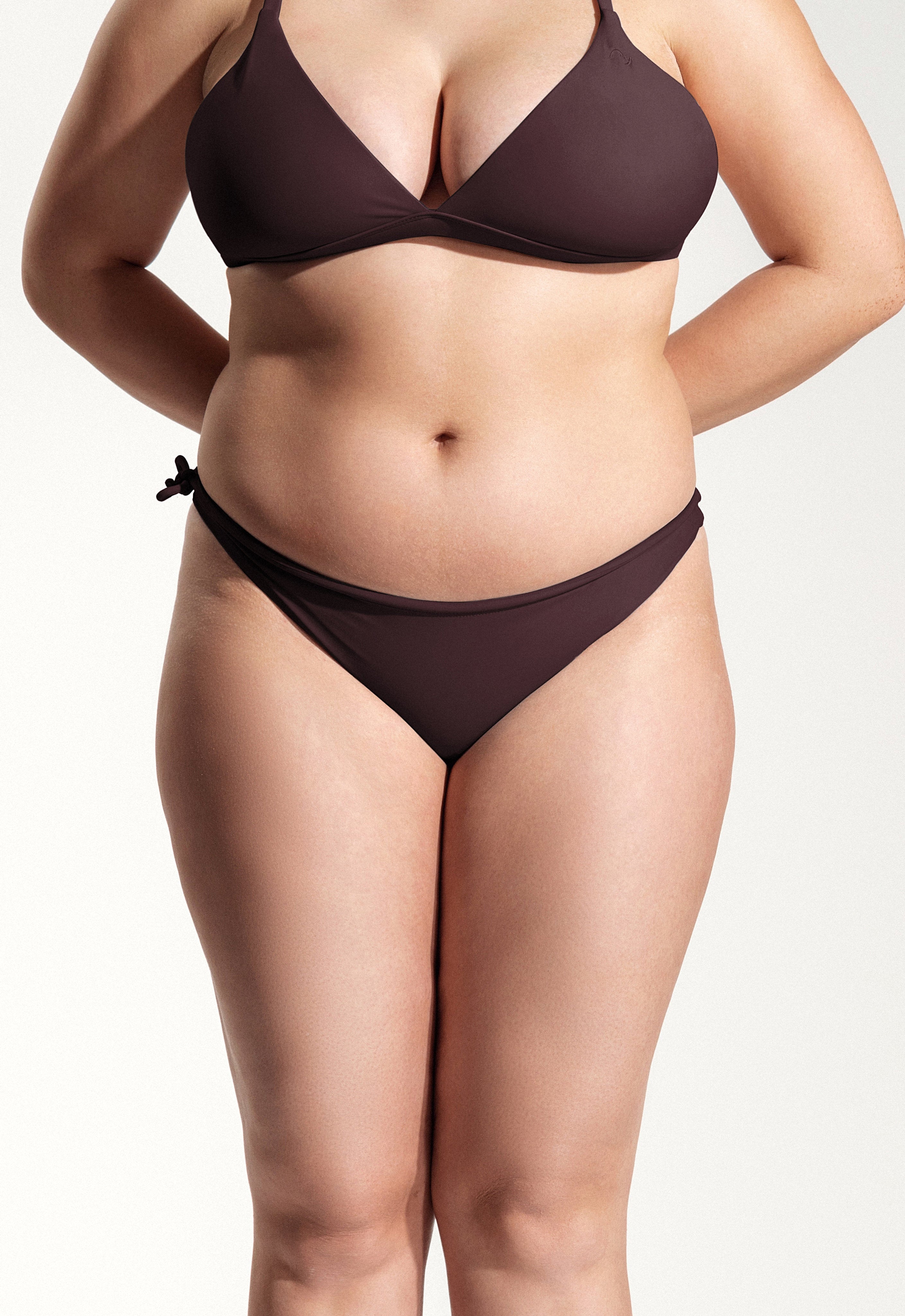 Surf Bikini Hose „Mako“ in Auberginenviolett