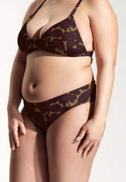 Surf Bikini Hose „Opah“ in Hibiskus Print