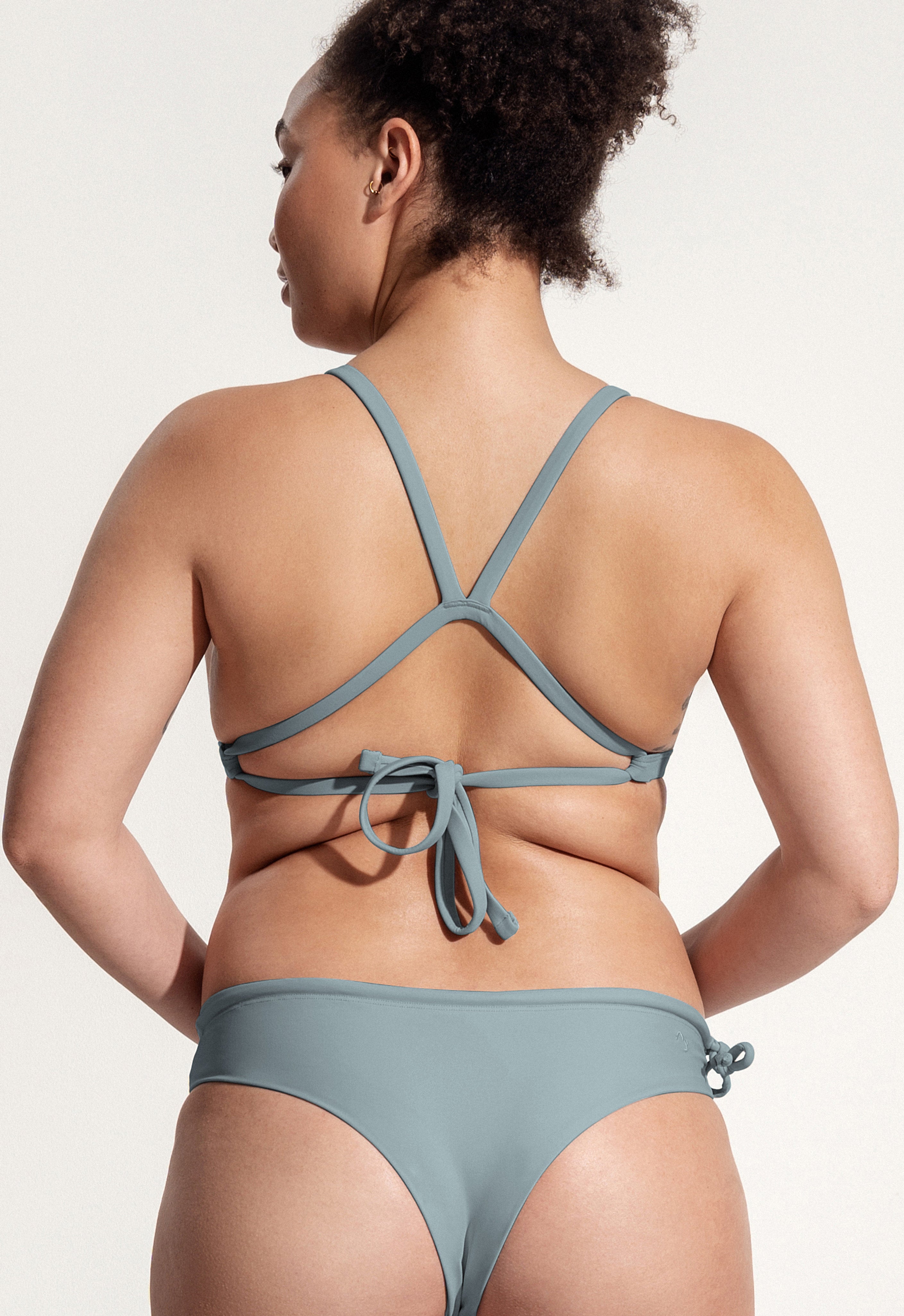 Surf Bikini Oberteil „Esox“ in Eisblau