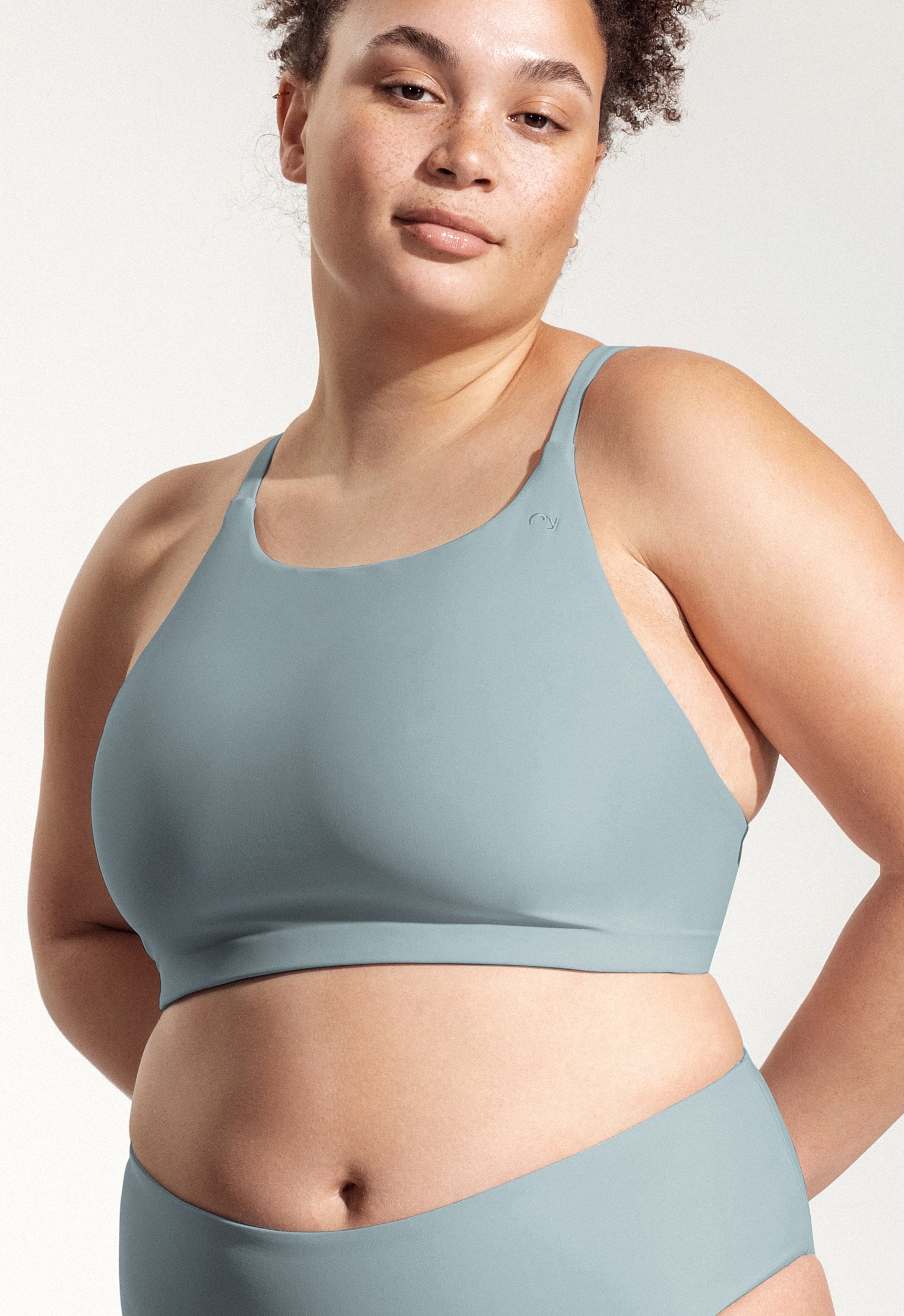 Surf Bikini Oberteil „Goby“ in Eisblau