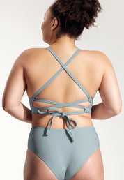 Surf Bikini Oberteil „Goby“ in Eisblau