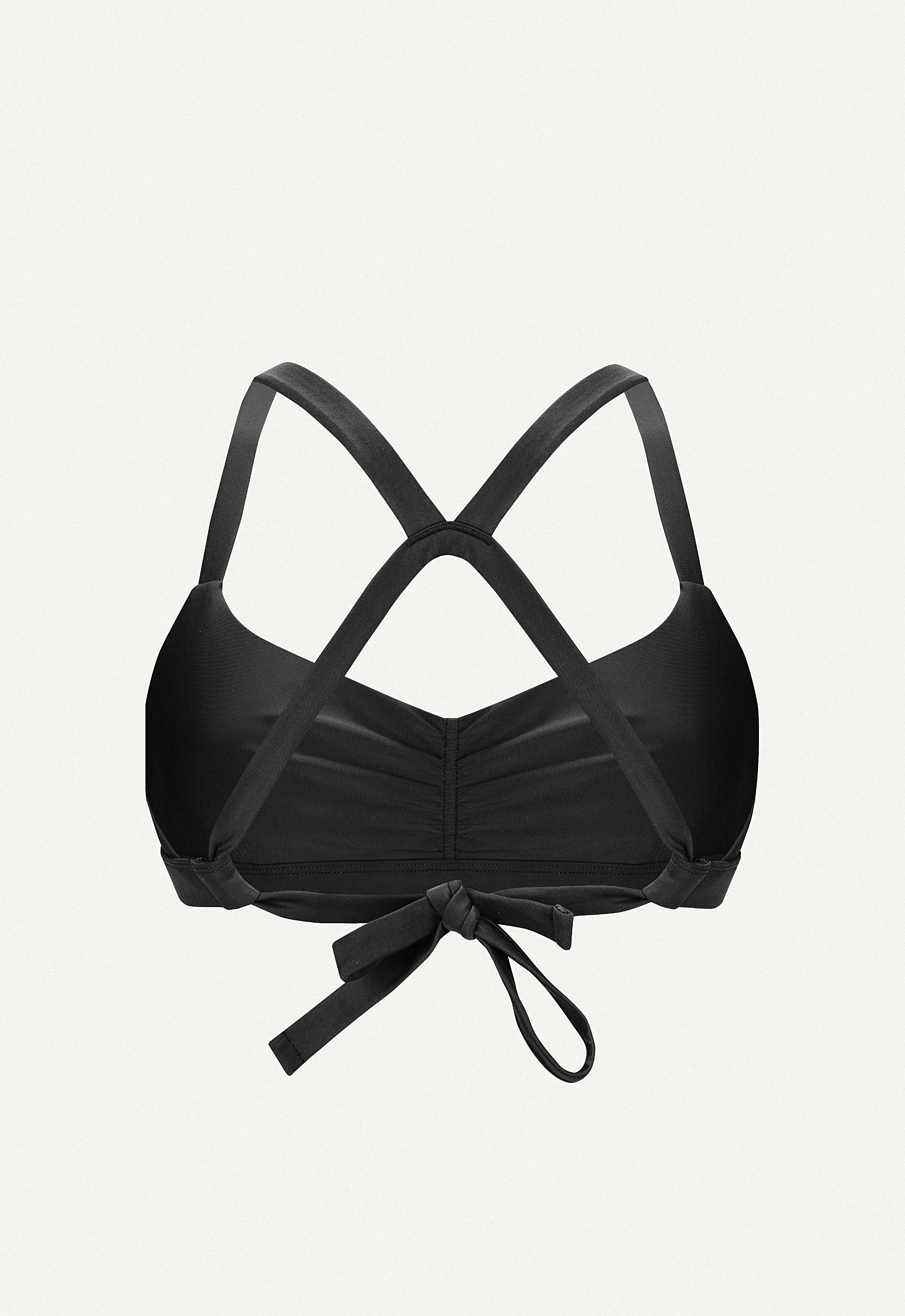 Surf Bikini Oberteil „Hoki“ in Schwarz