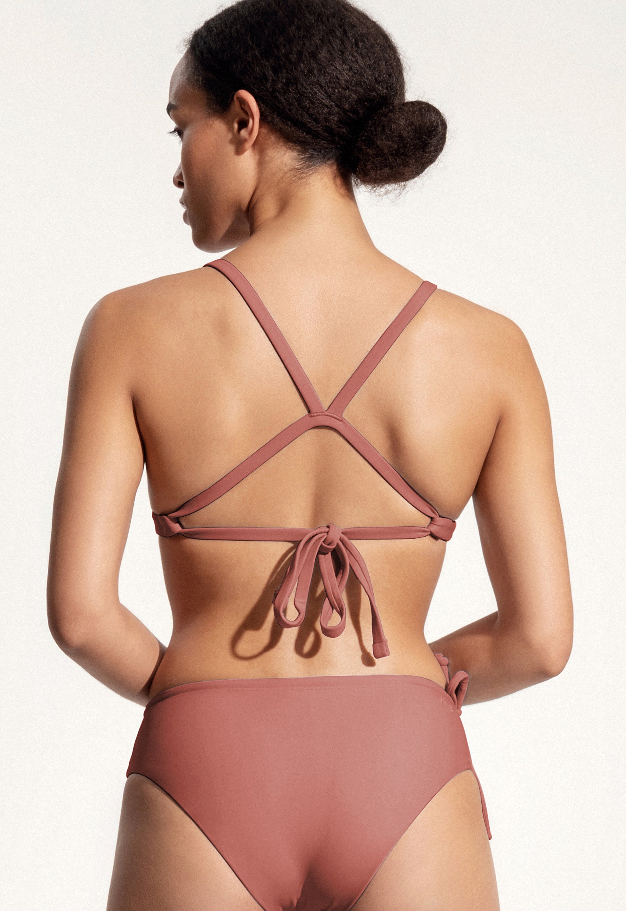 Surf Bikini Top "Dace" in clay red