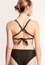 Surf Bikini Top "Dace" in dark brown