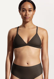 Surf Bikini Top "Esox" in dark brown