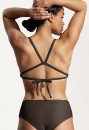 Surf Bikini Top "Esox" in dark brown