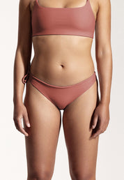 Surf Bikini Bottom "Mako" in clay red