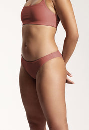 Surf Bikini Bottom "Mako" in clay red